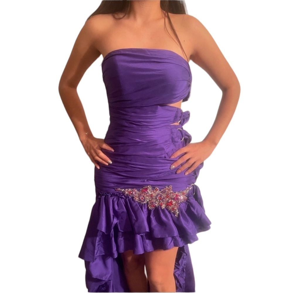 Jovani Dress 2 Piece Purple - Picture 4 of 4